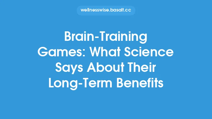 Brain‑Training Games: What Science Says About Their Long‑Term Benefits Thumbnail