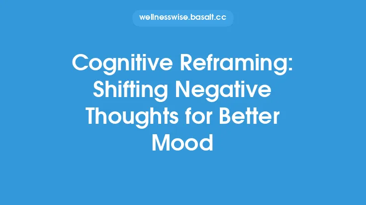 Cognitive Reframing: Shifting Negative Thoughts for Better Mood Thumbnail