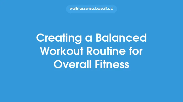 Creating a Balanced Workout Routine for Overall Fitness Thumbnail