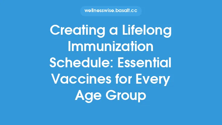 Creating a Lifelong Immunization Schedule: Essential Vaccines for Every Age Group Thumbnail