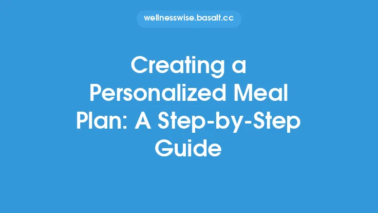 Creating a Personalized Meal Plan: A Step-by-Step Guide Thumbnail
