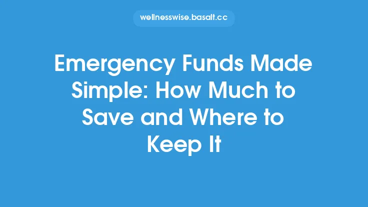 Emergency Funds Made Simple: How Much to Save and Where to Keep It Thumbnail