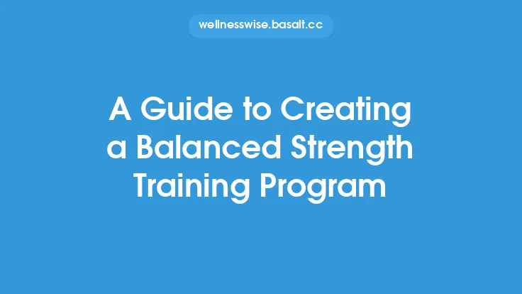 A Guide to Creating a Balanced Strength Training Program Thumbnail