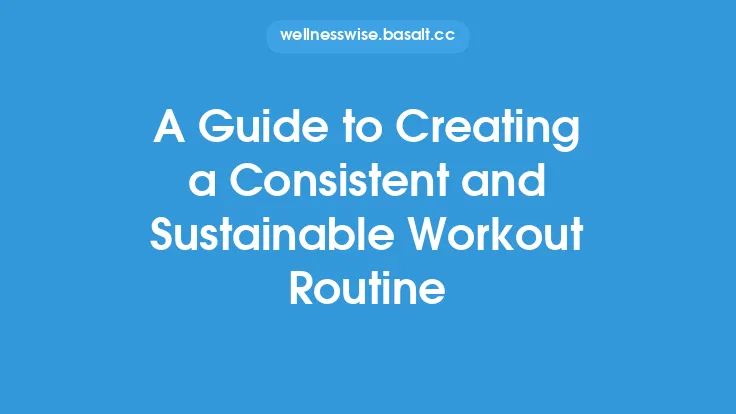 A Guide to Creating a Consistent and Sustainable Workout Routine Thumbnail