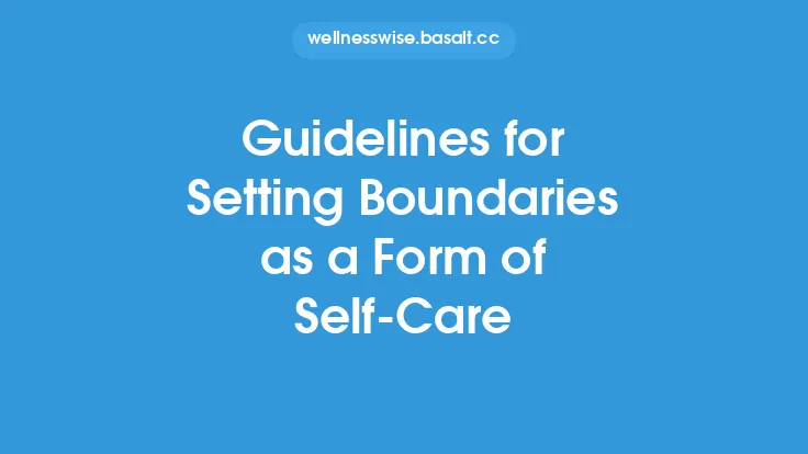 Guidelines for Setting Boundaries as a Form of Self‑Care Thumbnail