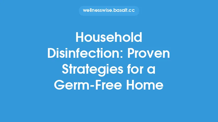 Household Disinfection: Proven Strategies for a Germ‑Free Home Thumbnail