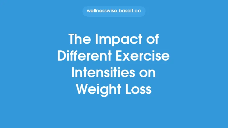 The Impact of Different Exercise Intensities on Weight Loss Thumbnail