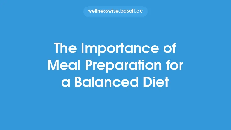 The Importance of Meal Preparation for a Balanced Diet Thumbnail