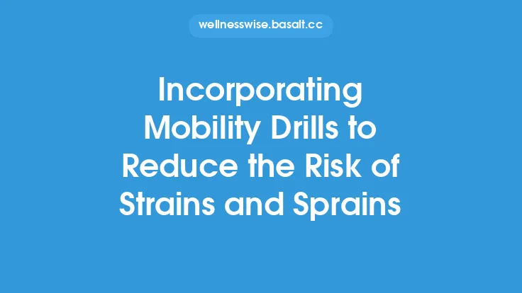 Incorporating Mobility Drills to Reduce the Risk of Strains and Sprains Thumbnail