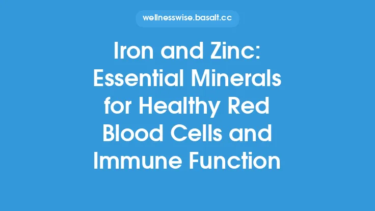 Iron and Zinc: Essential Minerals for Healthy Red Blood Cells and Immune Function Thumbnail