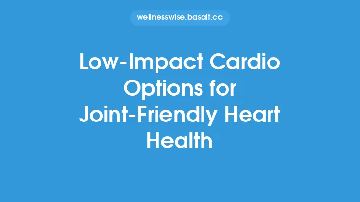Low-Impact Cardio Options for Joint-Friendly Heart Health Thumbnail