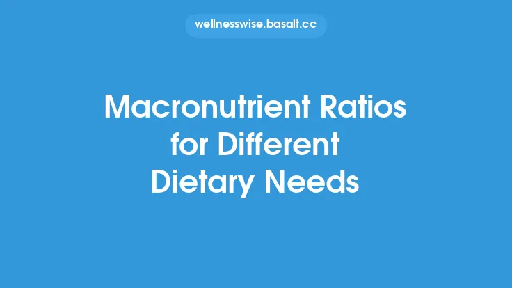 Macronutrient Ratios for Different Dietary Needs Thumbnail