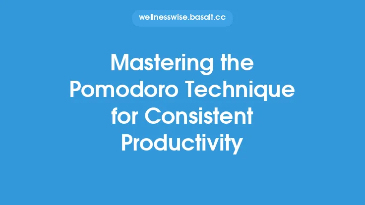 Mastering the Pomodoro Technique for Consistent Productivity Thumbnail