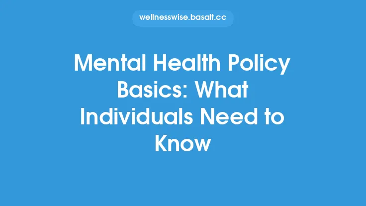 Mental Health Policy Basics: What Individuals Need to Know Thumbnail