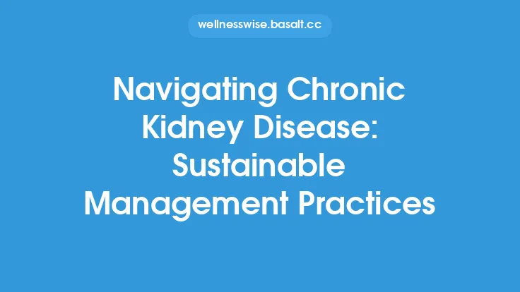 Navigating Chronic Kidney Disease: Sustainable Management Practices Thumbnail