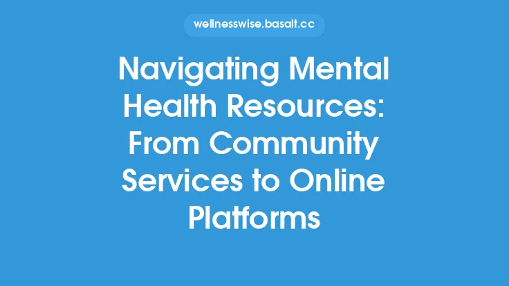 Navigating Mental Health Resources: From Community Services to Online Platforms Thumbnail