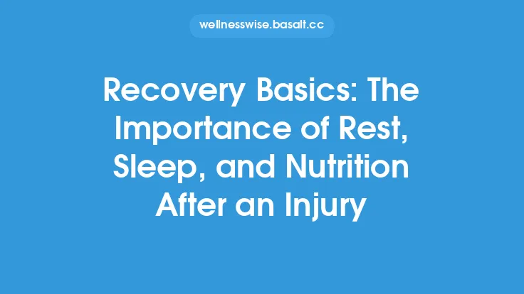 Recovery Basics: The Importance of Rest, Sleep, and Nutrition After an Injury Thumbnail