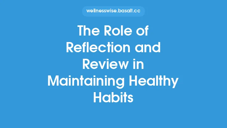 The Role of Reflection and Review in Maintaining Healthy Habits Thumbnail