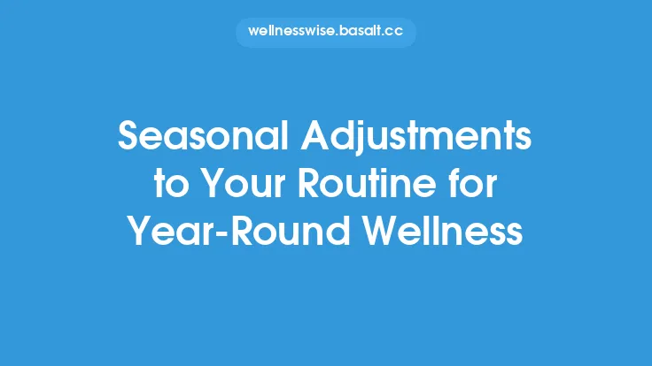 Seasonal Adjustments to Your Routine for Year‑Round Wellness Thumbnail
