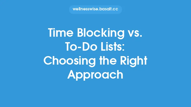 Time Blocking vs. To‑Do Lists: Choosing the Right Approach Thumbnail