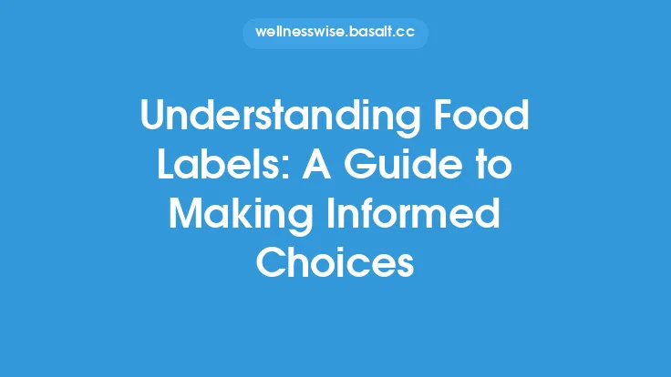 Understanding Food Labels: A Guide to Making Informed Choices Thumbnail