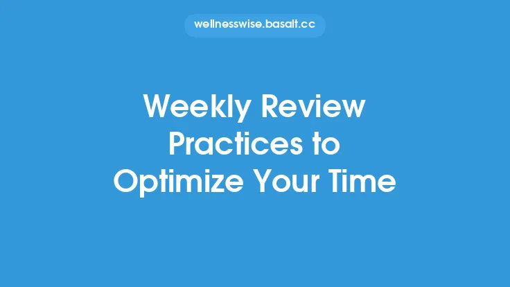 Weekly Review Practices to Optimize Your Time Thumbnail